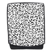 Leopardrucke, Leoparden, Schwarz und Weiß Rucksack (Vorderseite)