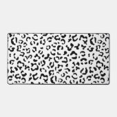 Leopardrucke, Leoparden, Schwarz und Weiß Schreibtischunterlage (Vorderseite)
