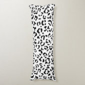 Leopardrucke, Leoparden, Schwarz und Weiß Seitenschläferkissen (Vorderseite Vertikal)