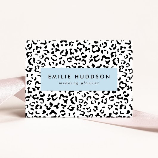 Leopardrucke, Leoparden, Schwarz und Weiß Visitenkarte