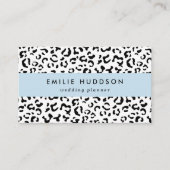 Leopardrucke, Leoparden, Schwarz und Weiß Visitenkarte (Vorderseite)