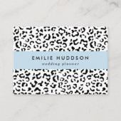 Leopardrucke, Leoparden, Schwarz und Weiß Visitenkarte (Vorderseite)