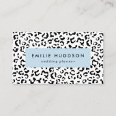 Leopardrucke, Leoparden, Schwarz und Weiß Visitenkarte (Vorderseite)