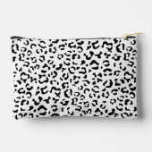 Leopardrucke, Leoparden, Schwarz und Weiß Zubehörtasche (Rückseite)