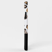 Leopardrucke, Schwarz, Weiß, Tan-Farbblock Case-Mate iPhone Hülle (Hinten/Rechts)