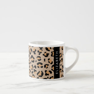 Leopardrucke, Spots, Braunleopard, Ihr Name Espressotasse