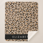 Leopardrucke, Spots, Braunleopard, Ihr Name Sherpadecke (Vorderseite)