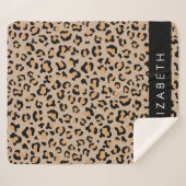 Leopardrucke, Spots, Braunleopard, Ihr Name Sherpadecke (Vorderseite (Horizontal))