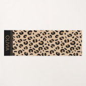 Leopardrucke, Spots, Braunleopard, Ihr Name Yogamatte (Vorderseite (Horizontal))