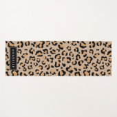 Leopardrucke, Spots, Braunleopard, Ihr Name Yogamatte (Vorderseite (Horizontal))