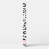 Leopardrucke, Spots, Schwarzweiß, Ihr Name Case-Mate iPhone Hülle (Rückseite / Rechts)