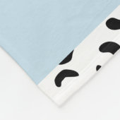 Leopardrucke, Spots, Schwarzweiß, Ihr Name Fleecedecke (Ecke)