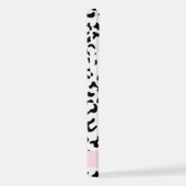 Leopardrucke, Spots, Schwarzweiß, Ihr Name iPhone Hülle (Rechte Seite)