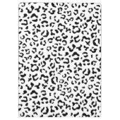 Leopardrucke, Spots, Schwarzweiß, Ihr Name Klemmbrett (Rückseite)