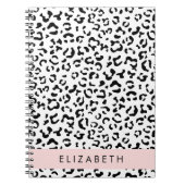 Leopardrucke, Spots, Schwarzweiß, Ihr Name Notizblock (Vorderseite)
