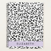 Leopardrucke, Spots, Schwarzweiß, Ihr Name Planer (Vorderseite)