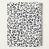 Leopardrucke, Spots, Schwarzweiß, Ihr Name Planer (Rückseite)