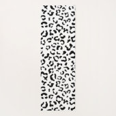 Leopardrucke, Spots, Schwarzweiß, Ihr Name Yogamatte (Rückseite)