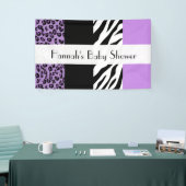 Leopardrucke, Zebra Print, Babydusche Banner (Messeveranstaltung)