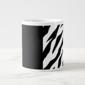 Leopardrucke, Zebra Print, Tierdruck, grün Jumbo-Tasse (Vorderseite)