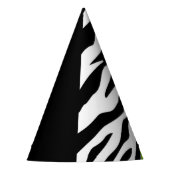 Leopardrucke, Zebra Print, Tierdruck, grün Partyhütchen (Vorderseite)