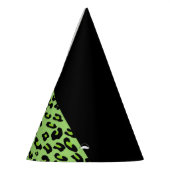 Leopardrucke, Zebra Print, Tierdruck, grün Partyhütchen (Links)