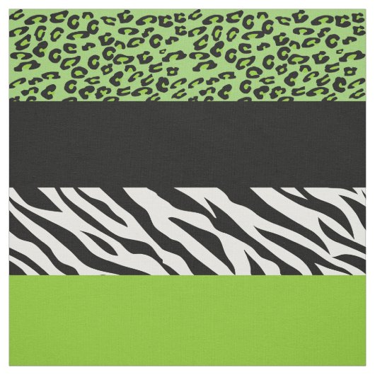 Leopardrucke, Zebra Print, Tierdruck, grün Stoff (Muster)