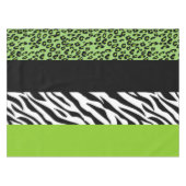 Leopardrucke, Zebra Print, Tierdruck, grün Tischdecke (Vorderseite (Horizontal))