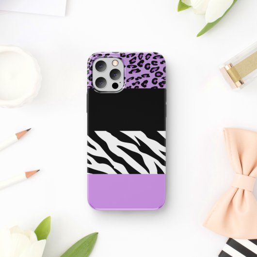 Leopardrucke, Zebra Print, Tierdruck, Lila Case-Mate iPhone Hülle