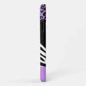 Leopardrucke, Zebra Print, Tierdruck, Lila Case-Mate iPhone Hülle (Hinten/Rechts)