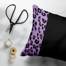 Leopardrucke, Zebra Print, Tierdruck, Lila Kissenbezug