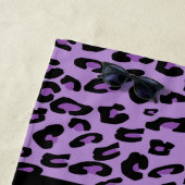 Leopardrucke, Zebra Print, Tierdruck, Lila Strandtuch (Beispiel)
