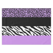 Leopardrucke, Zebra Print, Tierdruck, Lila Tischdecke (Vorderseite (Horizontal))