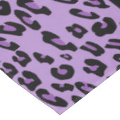 Leopardrucke, Zebra Print, Tierdruck, Lila Tischdecke (Schrägansicht)