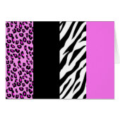 Leopardrucke, Zebra Print, Tierdruck, Rosa (Vorderseite (Horizontal))