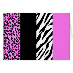 Leopardrucke, Zebra Print, Tierdruck, Rosa