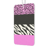 Leopardrucke, Zebra Print, Tierdruck, Rosa Autolufterfrischer (Links)