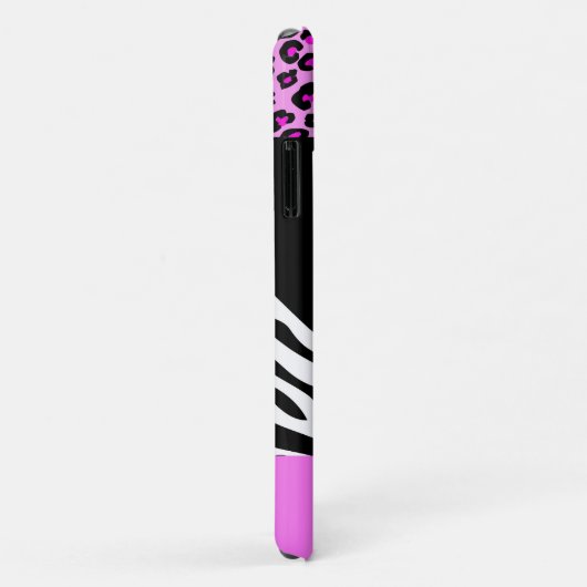 Leopardrucke, Zebra Print, Tierdruck, Rosa Case-Mate iPhone Hülle (Hinten/Rechts)