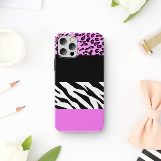 Leopardrucke, Zebra Print, Tierdruck, Rosa Case-Mate iPhone Hülle
