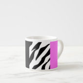 Leopardrucke, Zebra Print, Tierdruck, Rosa Espressotasse (Vorderseite Rechts)