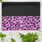 Leopardrucke, Zebra Print, Tierdruck, Rosa Geschirrtuch (Gefaltet)