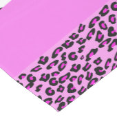 Leopardrucke, Zebra Print, Tierdruck, Rosa Mittelgroßer Tischläufer (Ecke)