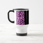 Leopardrucke, Zebra Print, Tierdruck, Rosa Reisebecher (Links)