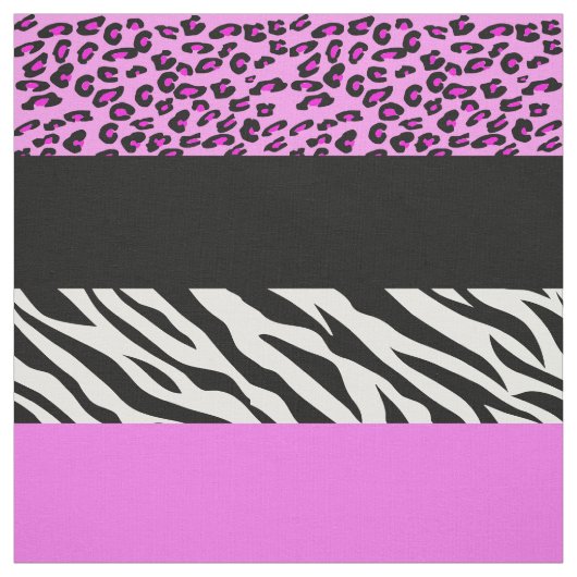 Leopardrucke, Zebra Print, Tierdruck, Rosa Stoff (Muster)