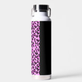Leopardrucke, Zebra Print, Tierdruck, Rosa Trinkflasche (Vorne)