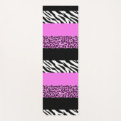 Leopardrucke, Zebra Print, Tierdruck, Rosa Yogamatte (Vorderseite)