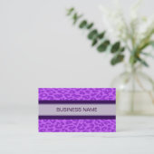 Leopardruckfarbe und Schlichte Farbe 10 Visitenkarte (Stehend Vorderseite)