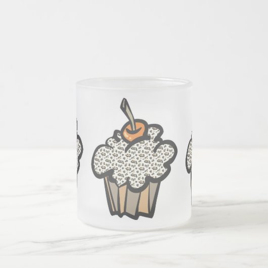 Leopardruckkuchen Mattglastasse (Mittel)