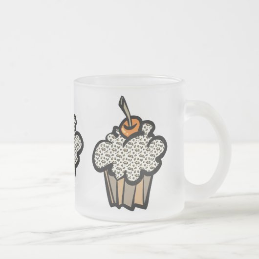 Leopardruckkuchen Mattglastasse (Rechts)