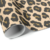 Leopardruckpapier Geschenkpapier (Rolleneckpunkt)